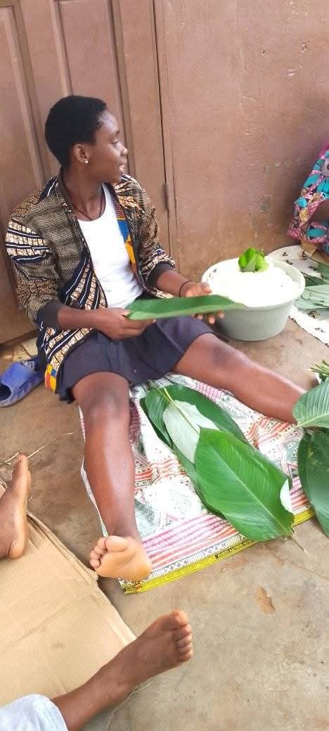 Cuisine en feuille de bananier